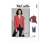 McCall's Melissa Watson Schnittmuster-Set für Blazer und Weste für Damen, Design Code M8350, Größen 34-36-40-42