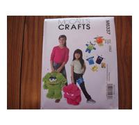 McCall's Patterns M6337 Monster Backpack Cases Toys One Size Only