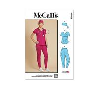 McCall's Schnittmuster-Set für Damen, Strickoberteile, Mützen, Hosen und Jogger, Designcode M8421, 36-36-38-40, mehrfarbig