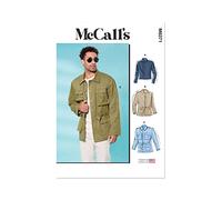 McCall's Schnittmuster-Set für Herrenjacke mit Kragen, Design Code M8371, Größen 44-46-48-50-52