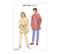 McCall's V9334, Vogue, Schnittmuster, Vorlage, Papier, Weiß, L-XL-XXL