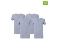 McGregor 4er-Set: Shirts in Grau - Größe L | Herren Plussize