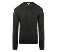 McGregor Cable Pullover Merinowolle Melange Dunkelgrün - Größe 3XL Grün 3XL