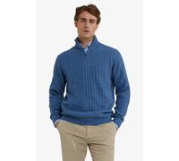 McGregor Cable Zip Mock Sweater Worker Blue Größe: 3XL | Pullover Outlet | Herren | Blau