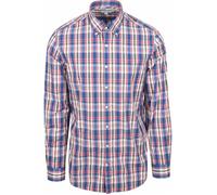 McGregor Summer Check Shirt Vintage Blue Größe: L | Casual hemden Outlet | Herren | Blau