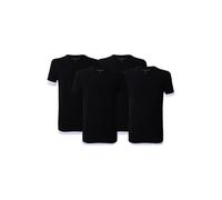 McGregor Premium - Stretch T-shirt - 4-pack Black Größe: 3XL | Basic T-Shirts Outlet | Herren | Schwarz