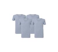 McGregor - Premium Stretch T-shirt - V-neck - 4-pack Grey Größe: L | Basic T-Shirts Outlet | Herren | Grau