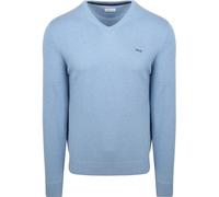 McGregor Pullover Merinowolle V-Ausschnitt Ice Blau - Größe 3XL Hellblau 3XL
