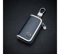 MCHHYL Auto Leder Schlüsselanhänger Tasche für Mazda CX-5/Mazda CX-50, Schutz Schlüsseltasche Wasserdicht mit Metallhaken,Blue