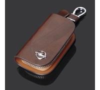 MCHHYL Auto Leder Schlüsselanhänger Tasche für Opel Astra L Sports Tourer 2022-, Schutz Schlüsseltasche Wasserdicht mit Metallhaken,F