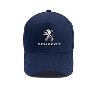 MCHHYL Baseball Cap mit Auto-Logo für Peugeot Rifter Standard 2021-2024, Baumwoll-Mütze Verstellbar für Damen & Herren Baseballkappe mit Autologo,Navy Blue-A