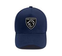 MCHHYL Baseball Cap mit Auto-Logo für Peugeot Rifter Standard 2021-2024, Baumwoll-Mütze Verstellbar für Damen & Herren Baseballkappe mit Autologo,Navy Blue-B
