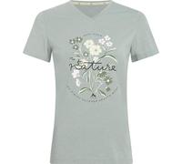 Mckinley Damen NATA II T-Shirt, Melange/Green Smoke, 44