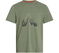 McKINLEY He.-T-Shirt Nata II M MELANGE/OLIVE DARK XXL MELANGE/OLIVE DARK