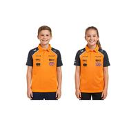McLaren Formula 1 Lando Norris F1 Team Kinder Polo-Shirt mit Sponsorenlogos Kurzarm-Shirt Sport-Shirt TJ5318 Orange 164