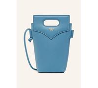 MCM Hobo Bags - Diamond Pouch zum Umhängen aus genarbtem Leder - Gr. unisize - in Blau - für Damen