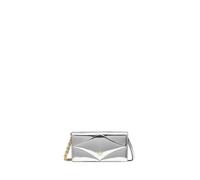 MCM Portemonnaie - Wallets Diamond Kettenriemen-Portemonnaie aus Lede - Gr. unisize - in Silber - für Damen