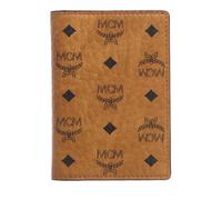 MCM Portemonnaies - Aren Visetos Card Case Mni Co, One Size - Gr. unisize - in Cognacbraun - für Damen