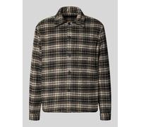 MCNEAL Regular Fit Hemdjacke mit Kentkragen in Black, Größe M