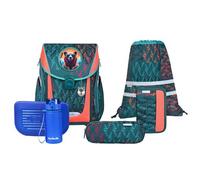 MCNEILL 9663321000 Primo Bear Schulranzen - 9-teiliges Set mit Brotdose, Trinkflasche & zwei McAddys