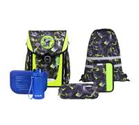 MCNEILL 9663322000 Primo Dinopark Schulranzen - 9-teiliges Set mit Brotdose, Trinkflasche & zwei McAddys