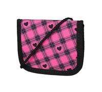 McNeill Buddy Brustbeutel für Kinder - Geldbeutel zum Umhängen mit Klettverschluss, Reißverschlussfächern & Klarsichtfach - Ideal für Schule, Ausflüge und Reisen - 12 x 10 cm