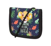 McNeill Disney Lion King Brustbeutel für Kinder - König der Löwen Geldbeutel zum Umhängen mit Klettverschluss, Reißverschlussfächern & Klarsichtfach - Ideal für Schule & Ausflüge - 12 x 10 cm