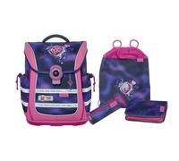 McNeill Ergo Light Pure Lovely Schulranzenset 4-teilig mit Blinklicht
