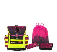 McNeill Schulranzen Set 4-tlg. Mädchen ErgoLight 912 streetcat
