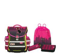 McNeill Schulranzen Set 4-tlg. ErgoLight Plus 9621 streetcat