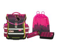 McNeill Schulranzen Set 4-tlg. ErgoLight Plus 9621 streetcat