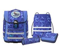 McNeill Schulranzen Set BIGGY 5teilig PUZZLE blau - ONESIZE
