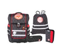 McNeill Schulranzenset Ergo COMPACTO 5tlg. - EINTRACHT FRANKFURT Schwarz Koffer24 Schwarz