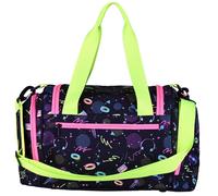 McNeill Sporttasche Capybar für Jungen und Mädchen - Freizeittasche für 80's Musikfans - Sportbeutel mit Nassfach - Coole Strandtasche Neon Retro Look - Unkomplizierte Duffelbag für unterwegs