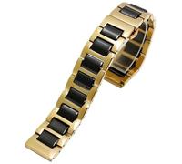 MCNVNEFSAW Uhrenarmband aus Edelstahl in Keramik: 12, 13, 14, 15, 16, 17, 18, 19, 20, 21, 22 mm, Schnellverschluss-Armband, Uhrenarmband, 20mm