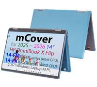 mCover Hartschalen-Schutzhülle, nur kompatibel mit 2025+ 14 Zoll HP OmniBook X Flip 14-FMxxxx 14-FKxxxx 2-in-1 (mit 360°-Scharnier) Windows-Laptop (nicht für andere HP-Modelle) - Aqua