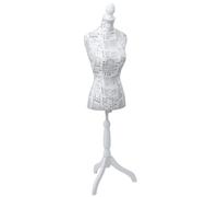 MCW Schneiderpuppe T220 Torso Weiblich Schaumstoff Weiß mit Skizzen