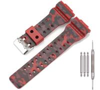 MCXGL 16mm Resin Strap Kompatibel mit Casio G-Shock GA-110 GA100 GD120 GD100 GA700 Herren Gummi Uhrenarmband Ersatz Armband