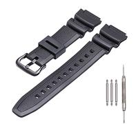 MCXGL Naturharz Uhrenarmband Kompatibel mit Casio AE-1200 SGW-300H MRW-200H W-735H wasserdichtes Sport Gummiband