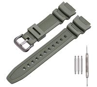 MCXGL Naturharz Uhrenarmband Kompatibel mit Casio AE-1200 SGW-300H MRW-200H W-735H wasserdichtes Sport Gummiband