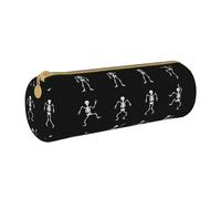 MDATT Interessantes Skelett-Handgepäck-Federmäppchen, Mehrzweck-Schreibwaren-Tasche für Schüler, weiß, Einheitsgröße, Taschen-Organizer