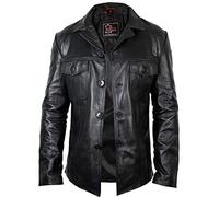 MDM Herren Lederjacke aus echtem Lamm Nappa Leder (XL)