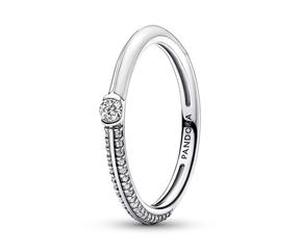 ME Ring für Damen aus 925er Sterlingsilber mit Zirkonia
