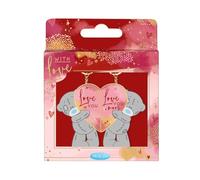 Me To You Tatty Teddy Zweiteiliger Schlüsselanhänger mit Aufschrift "Love You More" - Offizielle Valentinstagskollektion, rot, Einheitsgröße