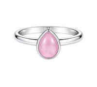 Meadows 925 Sterling Silber Birnenförmiger Statement-Ring mit Edelstein für Damen, Solitär-Design, Boho-Stil, handgefertigtes Schmuckgeschenk R-17