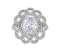 Meadows 925 Sterling Silber Ring mit Zirkonia, Damenring in allen Größen, handgefertigter Schmuck R-01AW_61 (19.4)