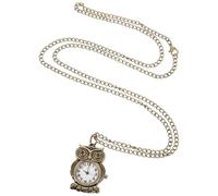 Mechanische Taschenuhr Eule aus Metall im Retrolook für Damen und Herren | Präzise Zeitanzeige, Dekoratives Accessoire für Tasche oder Ausschnitt, Antikes Design, Stilvolle Geschenkidee zu Weihnachten