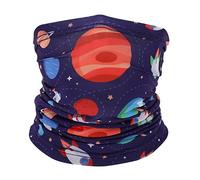 MechKit Kinder-Gesichtsschal, Halstuch, Sonnenschutz, UV-Schutz, weicher, atmungsaktiver Stoff für Outdoor-Sportarten, Laufen, Radfahren, Angeln, heißer Sommer (Sternenhimmelmuster)