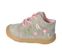 RICOSTA Mädchen Stiefel MECKI, Kinder Lauflernschuhe, Weite: Mittel, lose Einlage, terracare, schnürschuhe, eukalyptus/Vögelchen (530), 23 EU