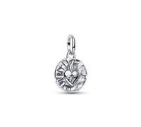 Medaillon-Charm Herz aus Sterlingsilber, Talisman
